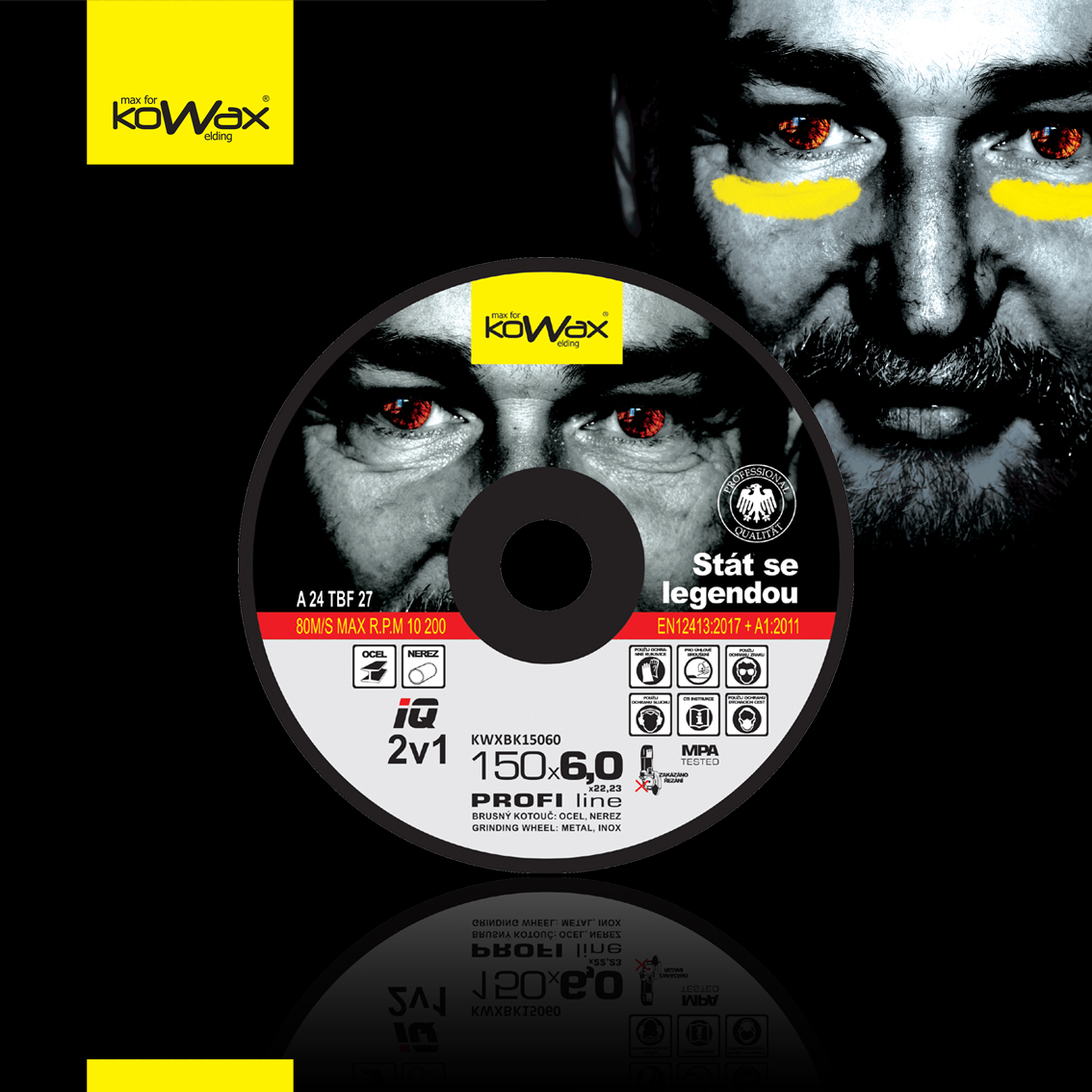 Brusný kotouč KOWAX IQ 2v1 150x6,0 KWXBK15060