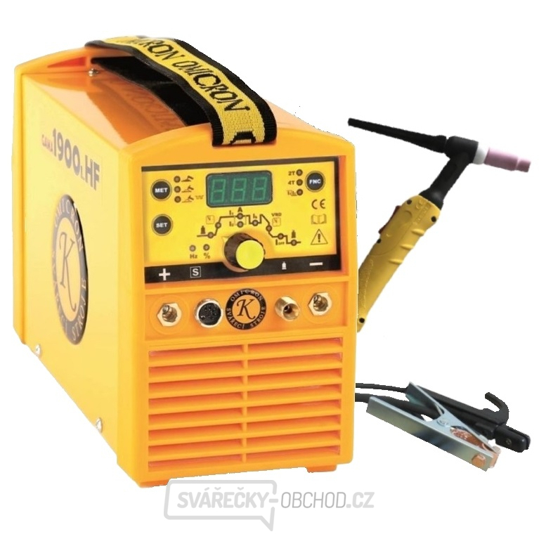 GAMA 1900L HF - invertorový svářecí zdroj + 25/3m kabely + TIG hořák 4m 