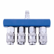 Vzduchová rozbočka se 4 rychlospojkami Náhled