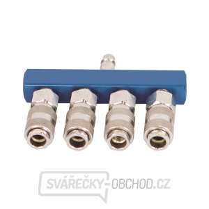 Vzduchová rozbočka se 4 rychlospojkami Vzduchová rozbočka se 4 rychlospojkami gallery main image