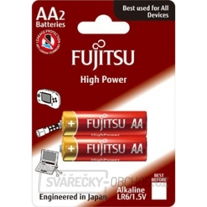 Fujitsu High Power alkalická baterie LR06/AA, blistr 2ks
