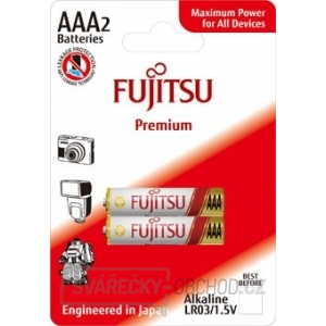 Fujitsu Premium Power alkalická baterie LR03/AAA, blistr 2ks gallery main image
