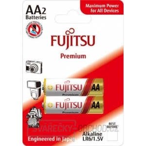 Fujitsu Premium Power alkalická baterie LR06/AA, blistr 2ks