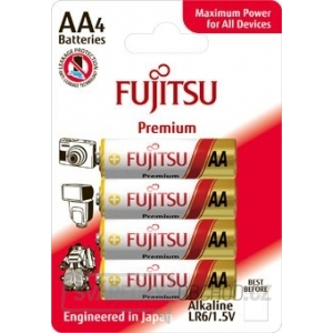 Fujitsu Premium Power alkalická baterie LR06/AA, blistr 4ks gallery main image