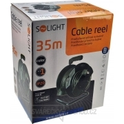 Solight prodlužovací kabel na bubnu, černý, 35m Náhled