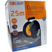 Solight prodlužovací kabel na bubnu, 4 zásuvky, oranžový, 25m Náhled