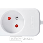 Solight prodlužovací kabel, 3 zásuvky, bílý, 7m Náhled