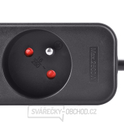 Solight prodlužovací kabel, 3 zásuvky, černý, 2m Náhled