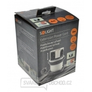 Solight prodlužovací kabel, 4 zásuvky, stříbrný, 1,5m, kruhový tvar Náhled