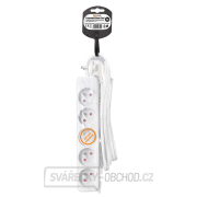 Solight prodlužovací kabel, 5 zásuvek, bílý, 5m Náhled Solight prodlužovací kabel, 5 zásuvek, bílý, 5m Náhled