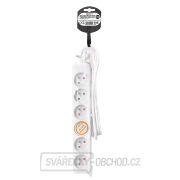 Solight prodlužovací kabel, 6 zásuvek, bílý, 1,5m Náhled Solight prodlužovací kabel, 6 zásuvek, bílý, 1,5m Náhled