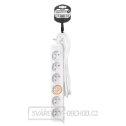Solight prodlužovací kabel, 6 zásuvek, bílý, 2m Náhled Solight prodlužovací kabel, 6 zásuvek, bílý, 2m Náhled