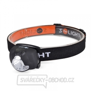 Solight čelová LED svítilna, 1W + 3x LED, černá, 3 x AAA gallery main image