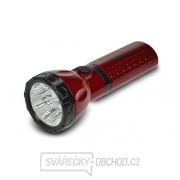 Solight nabíjecí LED svítilna, plug-in, Pb 800mAh, 9x LED, červenočerná gallery main image