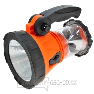 Solight nabíjecí LED svítilna s lucernou, 3W + 15 LED, Li-Ion, oranžovočerná