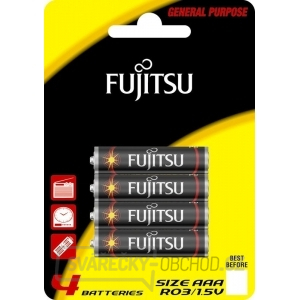 Fujitsu zinková baterie R03/AAA, blistr 4ks