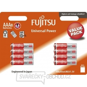 Fujitsu Universal Power alkalická baterie LR03/AAA, blistr 8ks gallery main image
