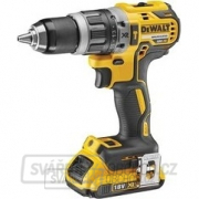 Aku bezuhlíková vrtačka/šroubovák s příklepem DeWALT DCD796D2 18V XR Li-Ion 2x2,0 Ah + kufr Náhled