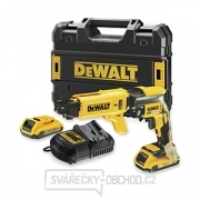 DCF620D2K Aku bezuhlíkový šroubovák na sádrokarton 18V, 2x2,0 Ah DeWALT + kufr gallery main image