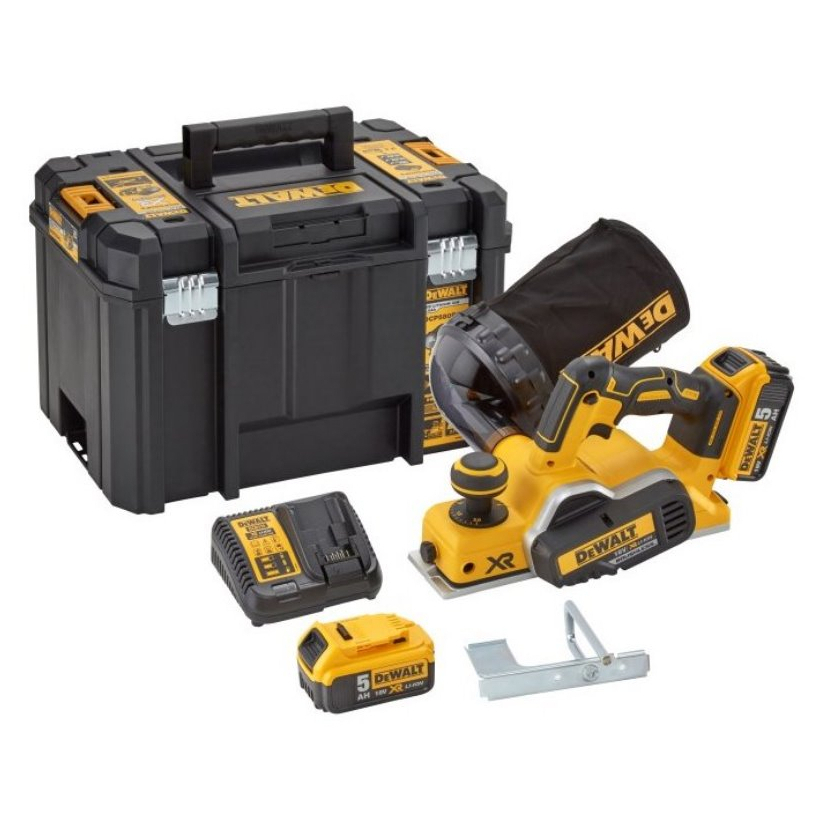 Aku hoblík DeWALT DCP580P2 18V XR 2x 5,0Ah Li-Ion