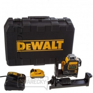 DCE089D1G Zelený laser 3x 360°, 1x 10,8V 2,0Ah DeWALT