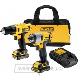 DCK211C2 Sada aku nářadí XR Li-Ion (aku vrtačka DCD710, rázový šroubovák DCF815) DeWalt