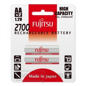 Fujitsu nabíjecí NiMH baterie 2700 R06/AA, 2700mAh, blistr 2ks