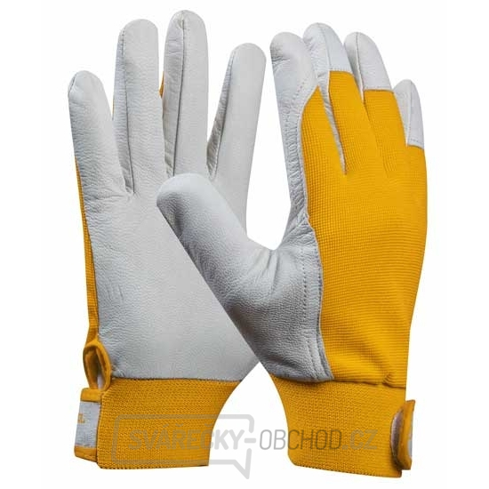 Pracovní rukavice kozinková useň UNI FIT COMFORT blistr - vel.8