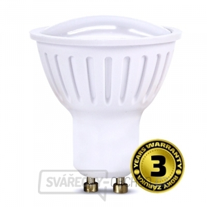 Solight LED žárovka, bodová , 3W, GU10, 4000K, 260lm, bílá