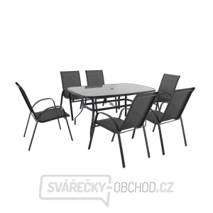Verona 6+ - sestava nábytku z kovu (6x židle + 1x stůl)