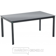 Alutapo - stůl s hliníkovým rámem a skleněnou deskou Creatop lite gallery main image