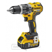 DCD796P2 Aku bezuhlíková vrtačka/šroubovák s příklepem 18V XR 2x5,0 Ah DeWALT + kufr Náhled