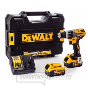 DCD796P2 Aku bezuhlíková vrtačka/šroubovák s příklepem 18V XR 2x5,0 Ah DeWALT + kufr