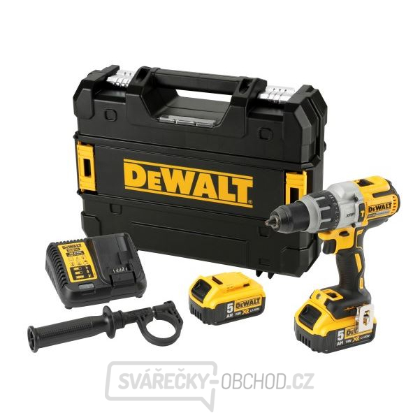 Aku třírychlostní příklepová vrtačka 18V, 2x 5,0Ah DeWALT DCD996P2 FLEXVOLT  + kufr