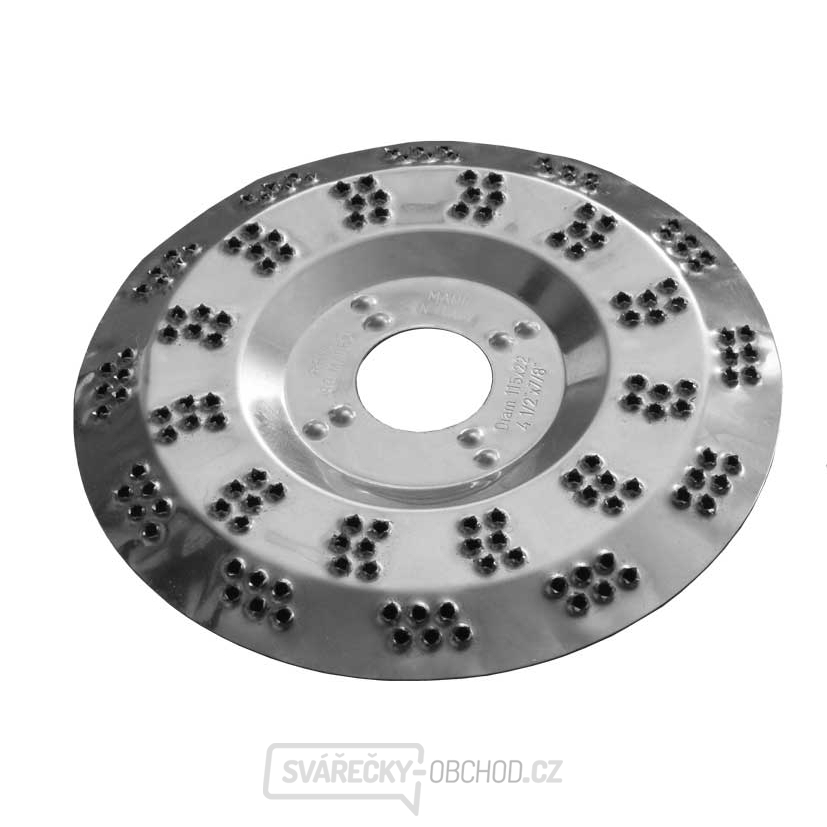 Rotační rašple 115mm do úhlových brusek, tloušťka kotouče 0,5mm