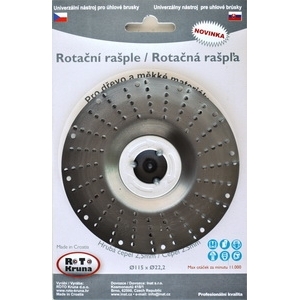 Rotační rašple 115x22,2mm - hrubá čepel 2,5mm ROTO11525