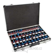 Sada fréz stopka 8mm - 50 dílů v AL kufru Sada fréz stopka 8mm - 50 dílů v AL kufru gallery main image