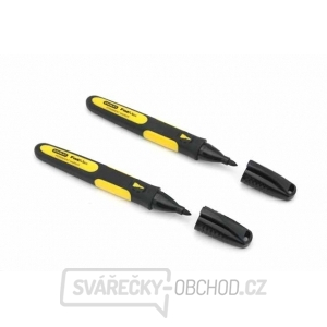 Permanentní popisovač jemný hrot černý 2ks Stanley 0-47-312 Permanentní popisovač jemný hrot černý 2ks Stanley 0-47-312 gallery main image