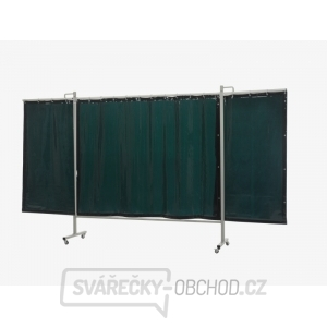 Ochranná svařovací zástěna Omnium Triptych GREEN 6 200x375 cm