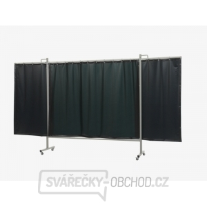 Ochranná svařovací zástěna Omnium Triptych GREEN 9 200x375 cm