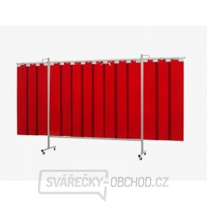 Ochranná svařovací zástěna Omnium Triptych- lamely 200x375 cm gallery main image