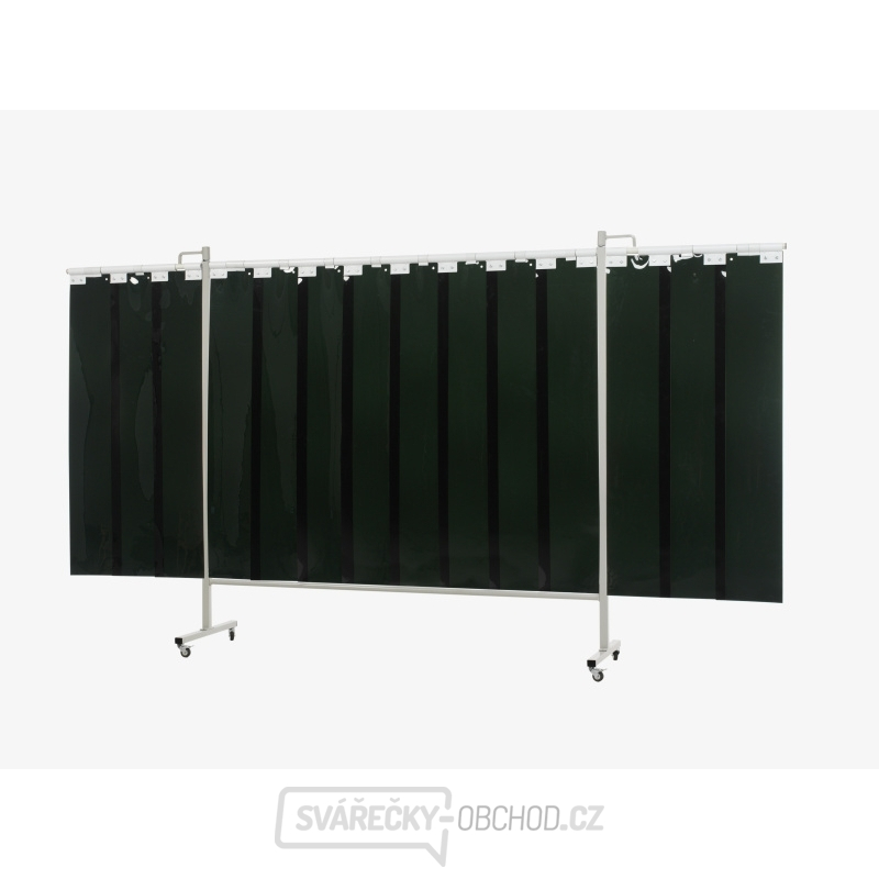 Ochranné svařovací zástěny Omnium Triptych GREEN 9- lamely 200x375 cm