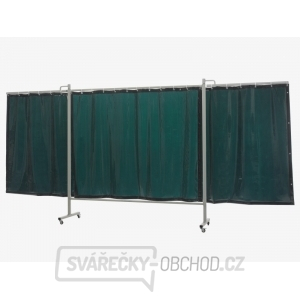 Ochranná svařovací zástěna Omnium Triptych XL-GREEN 6 200x435 cm gallery main image