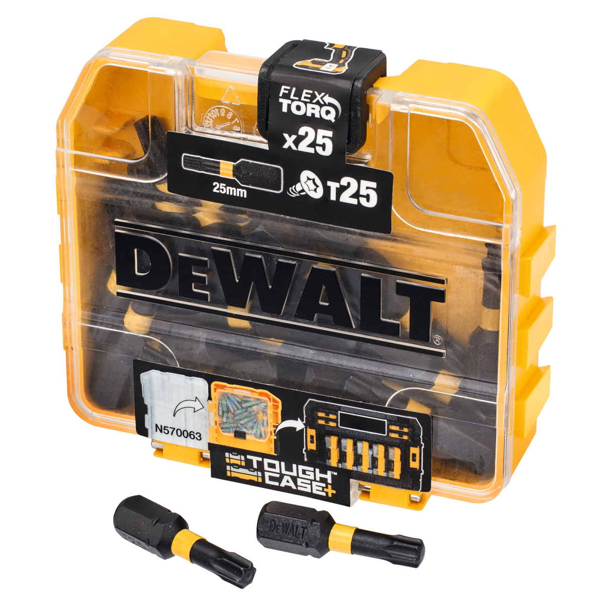 DT70558T Sada bitů s drážkou Torx T25, 25ks, 25 mm, torzní, DeWALT, DT70558T
