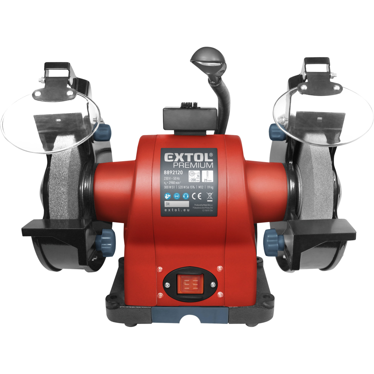 EXTOL PREMIUM Stolní dvoukotoučová bruska BG 52L 8892120