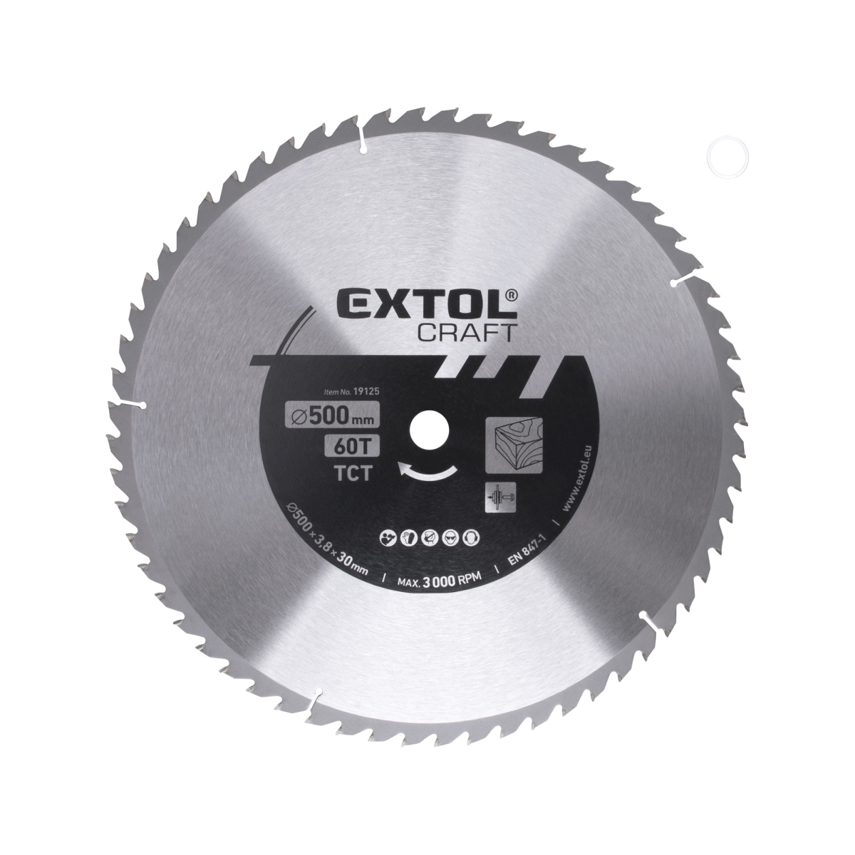 Levně Kotouč pilový s SK plátky, 500x3,0x30mm 60T 19125