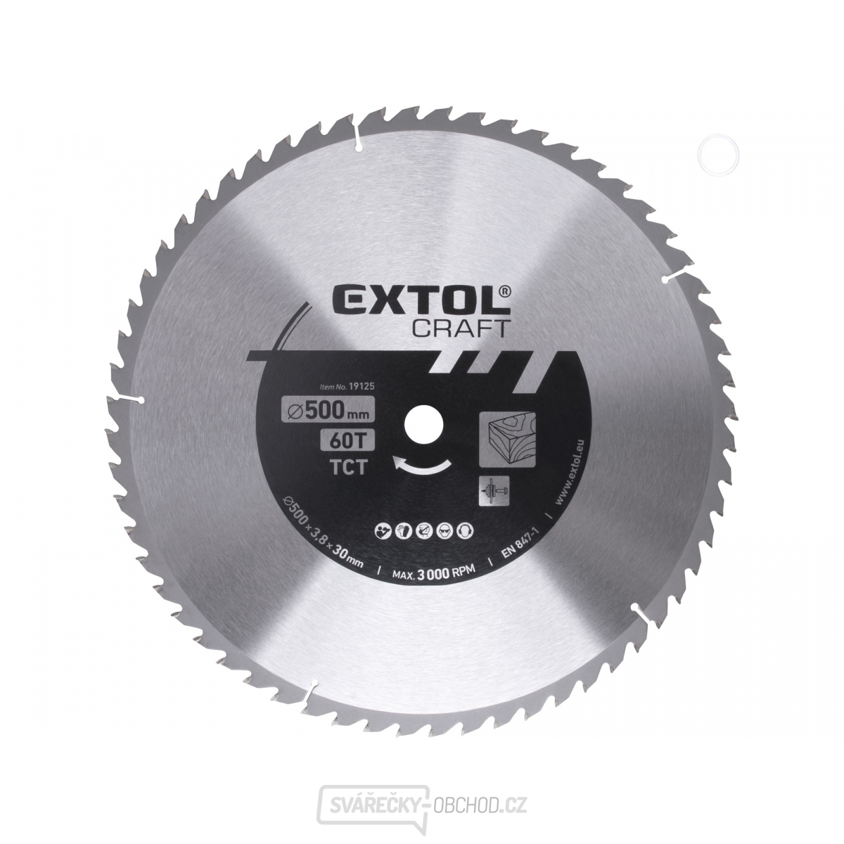 Kotouč pilový s SK plátky, 500x3,0x30mm 60T
