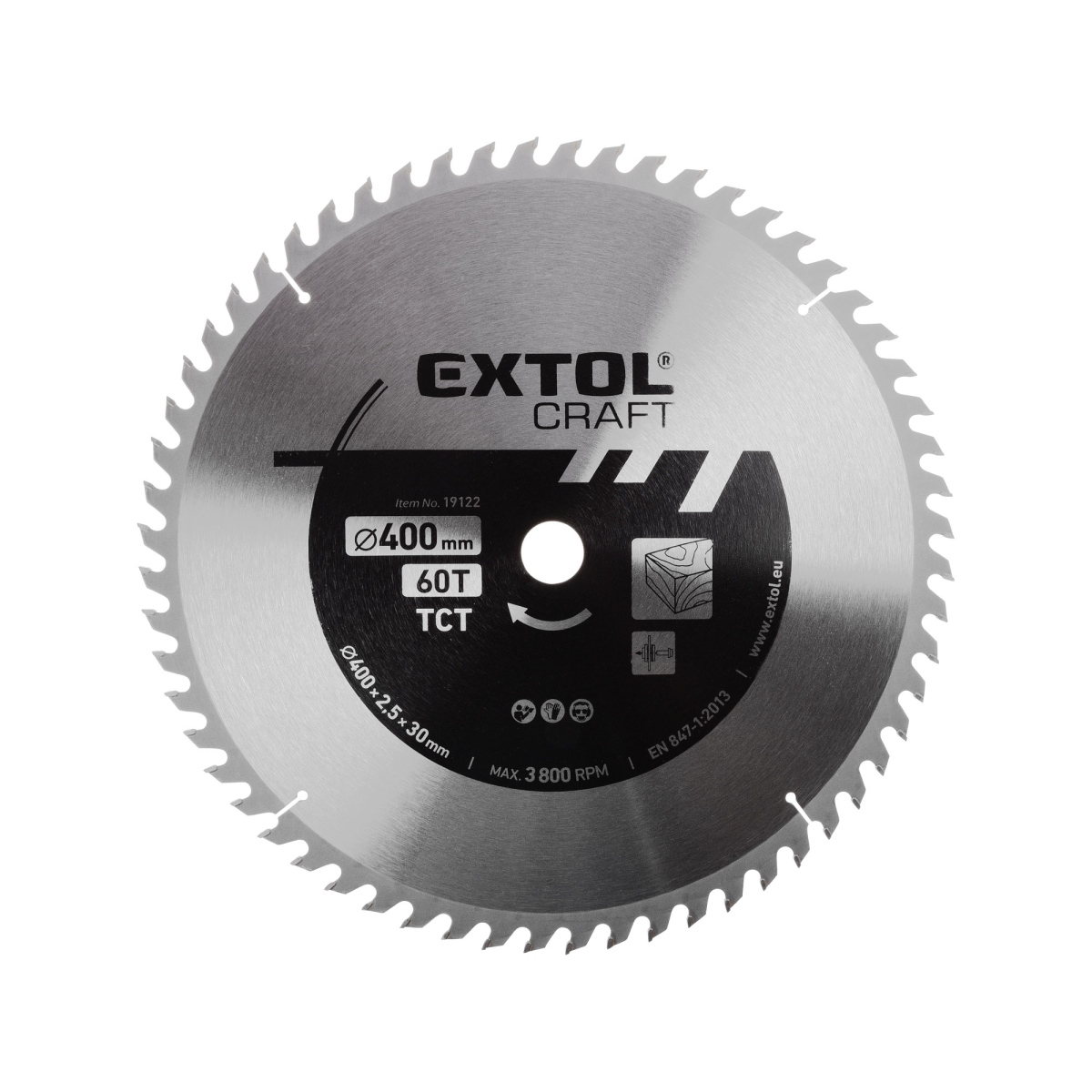 Levně Kotouč pilový s SK plátky, 400x2,5x30mm 60T 19122