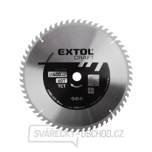 Kotouč pilový s SK plátky, 400x2,5x30mm 60T Kotouč pilový s SK plátky, 400x2,5x30mm 60T gallery main image