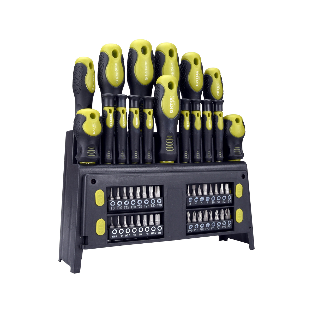 EXTOL CRAFT Šroubováky s hroty, CrV - 49ks 53146